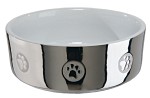 Trixie Keramikskål Silver/Vit
