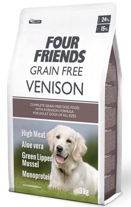 FourFriends Grain Free Venison, 3kg
