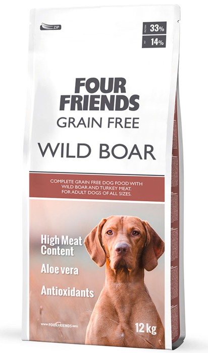 FourFriends Grain Free Wild Boar, 12kg