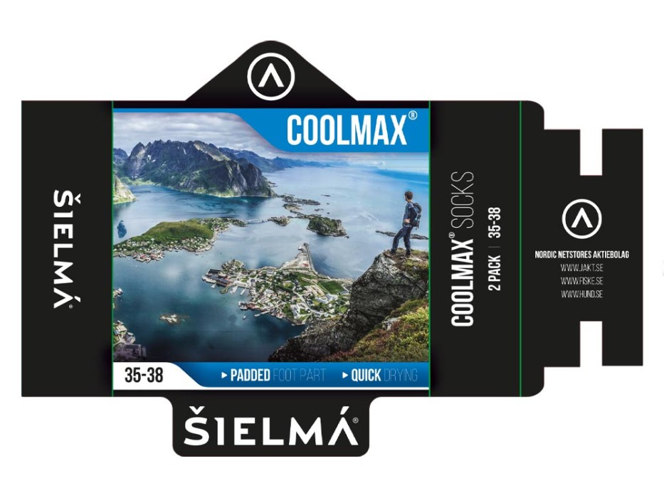 Sielma Outdoorsocka Coolmax 3-pack