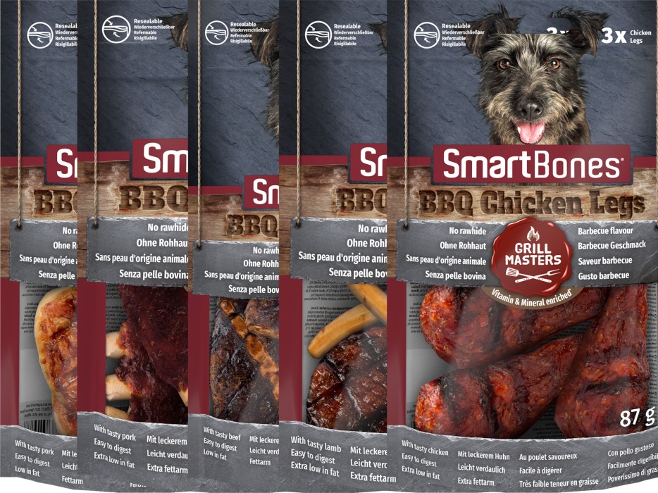 SmartBones BBQ Hundtugg 3-pack